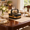 Compact Insulated Hot Pot – Black & Gold premium lifestyle view
