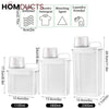 Smart Laundry Dispenser Set – Stackable Containers with Built-In Measuring Cup for Detergent & Softener