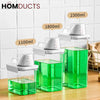 Smart Laundry Dispenser Set – Stackable Containers with Built-In Measuring Cup for Detergent & Softener