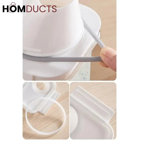 Smart Laundry Dispenser Set – Stackable Containers with Built-In Measuring Cup for Detergent & Softener