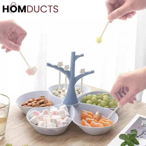 Snack Tray With Fork