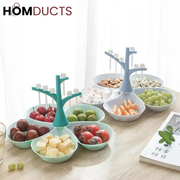 Snack Tray With Fork