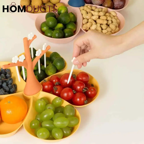 Snack Tray With Fork