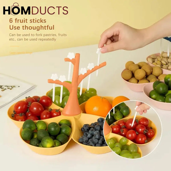 Snack Tray With Fork