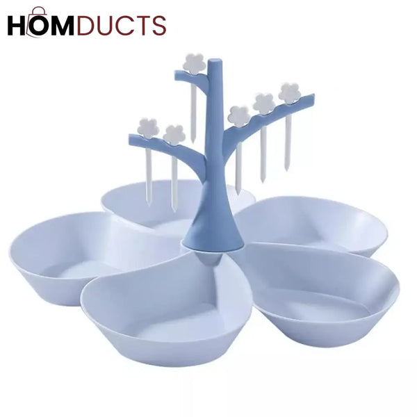 Snack Tray With Fork