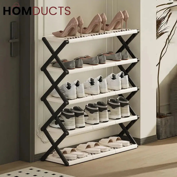 Space Saving Foldable Shoe Rack