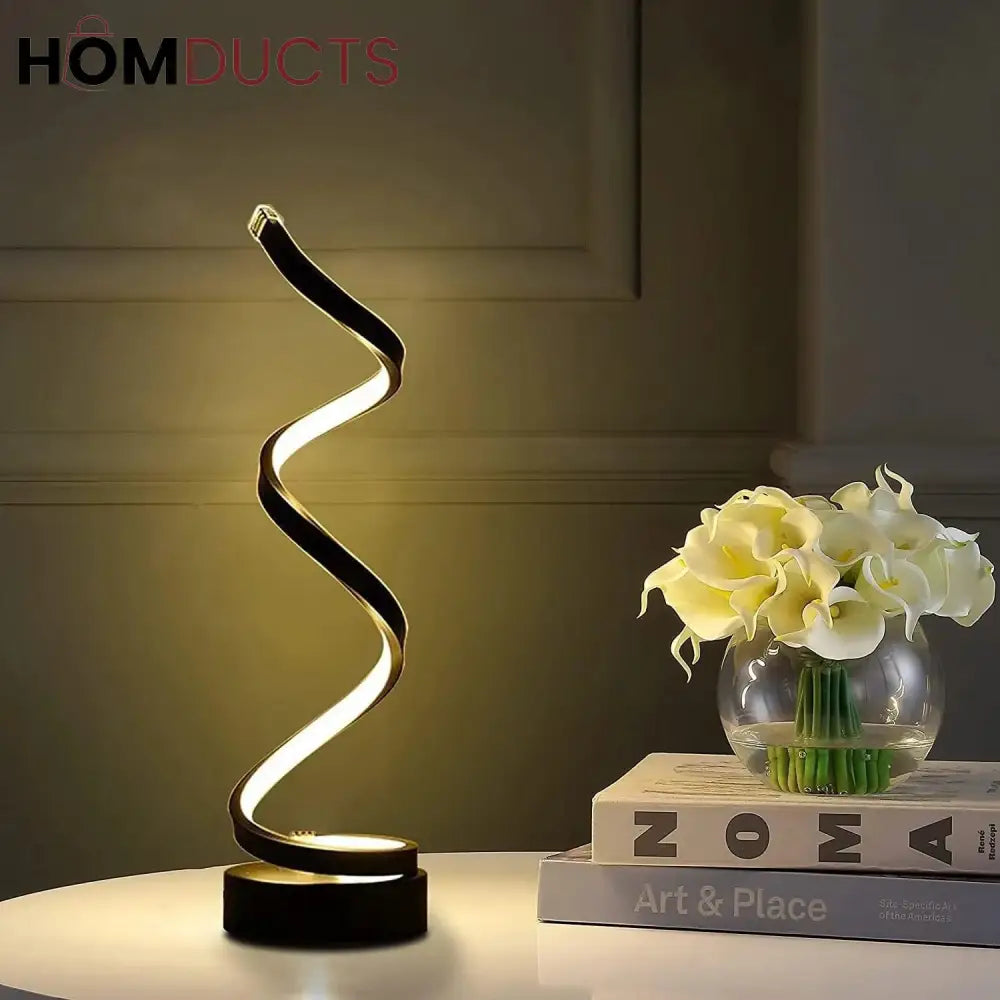 Spiral Led 3 Color Adjustable Lamp