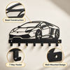 Sports Car steel wall key holder feature details