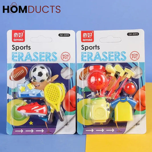 Sports Style Erasers For Kids