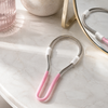 Manual spring facial hair remover tool