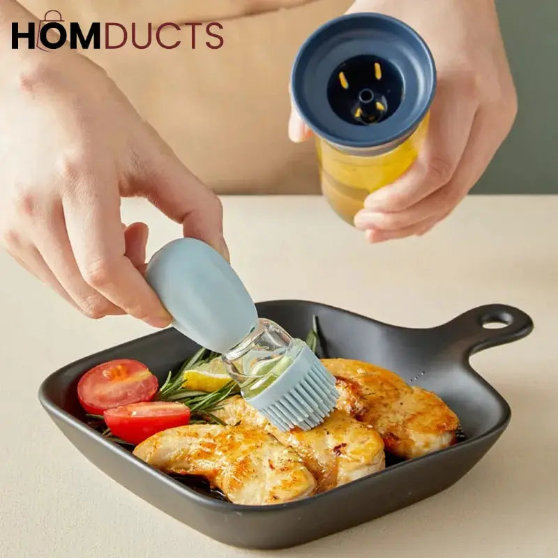 Squeeze Oil Brush Bottle