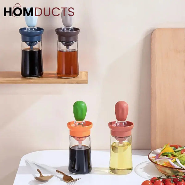 Squeeze Oil Brush Bottle