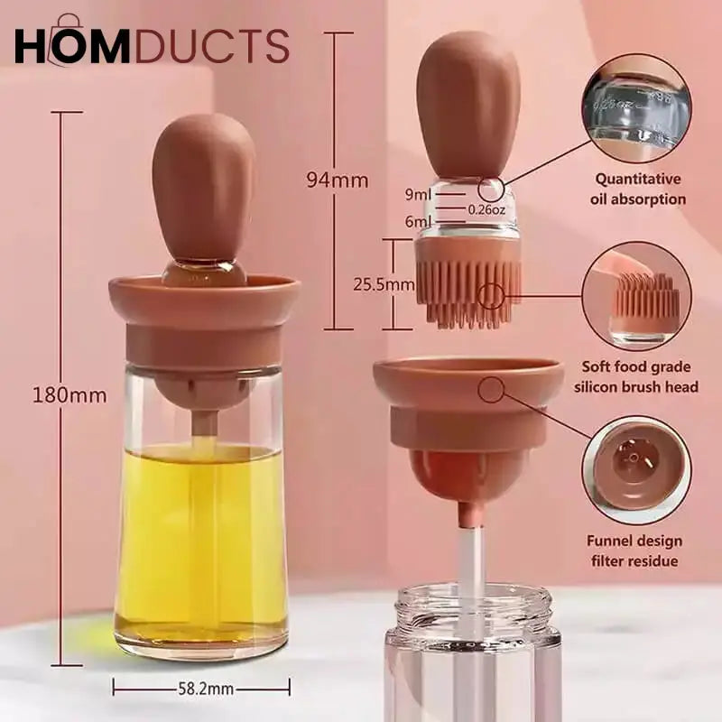 Squeeze Oil Brush Bottle
