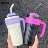 Stainless Portable Coffee Straw Mug