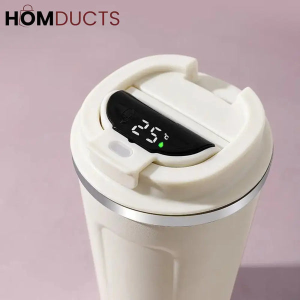 Stainless Steel Coffee Cup With Temperature Display