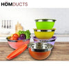 Stainless Steel Colourful Bowl (5Pcs Set)