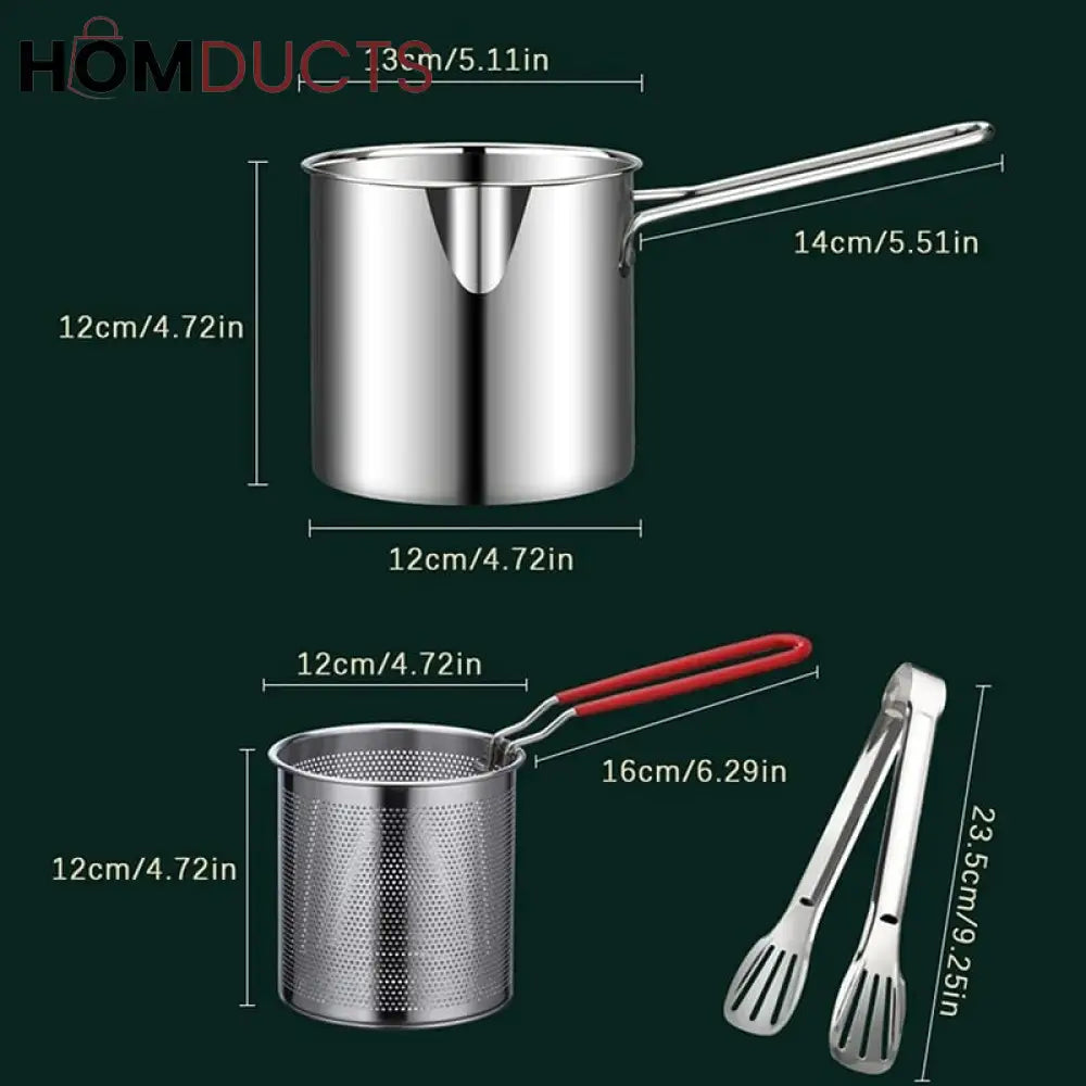 Stainless Steel Deep Frying Pot