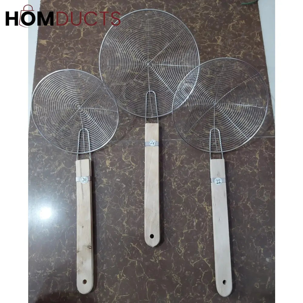 Stainless Steel Frying Strainer (3Pcs Set)