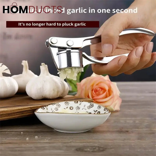 Stainless Steel Garlic Crusher