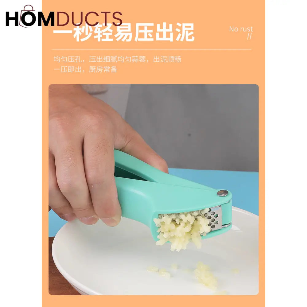 Stainless Steel Garlic Crusher