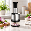 Stainless steel manual hand-push onion and vegetable chopper