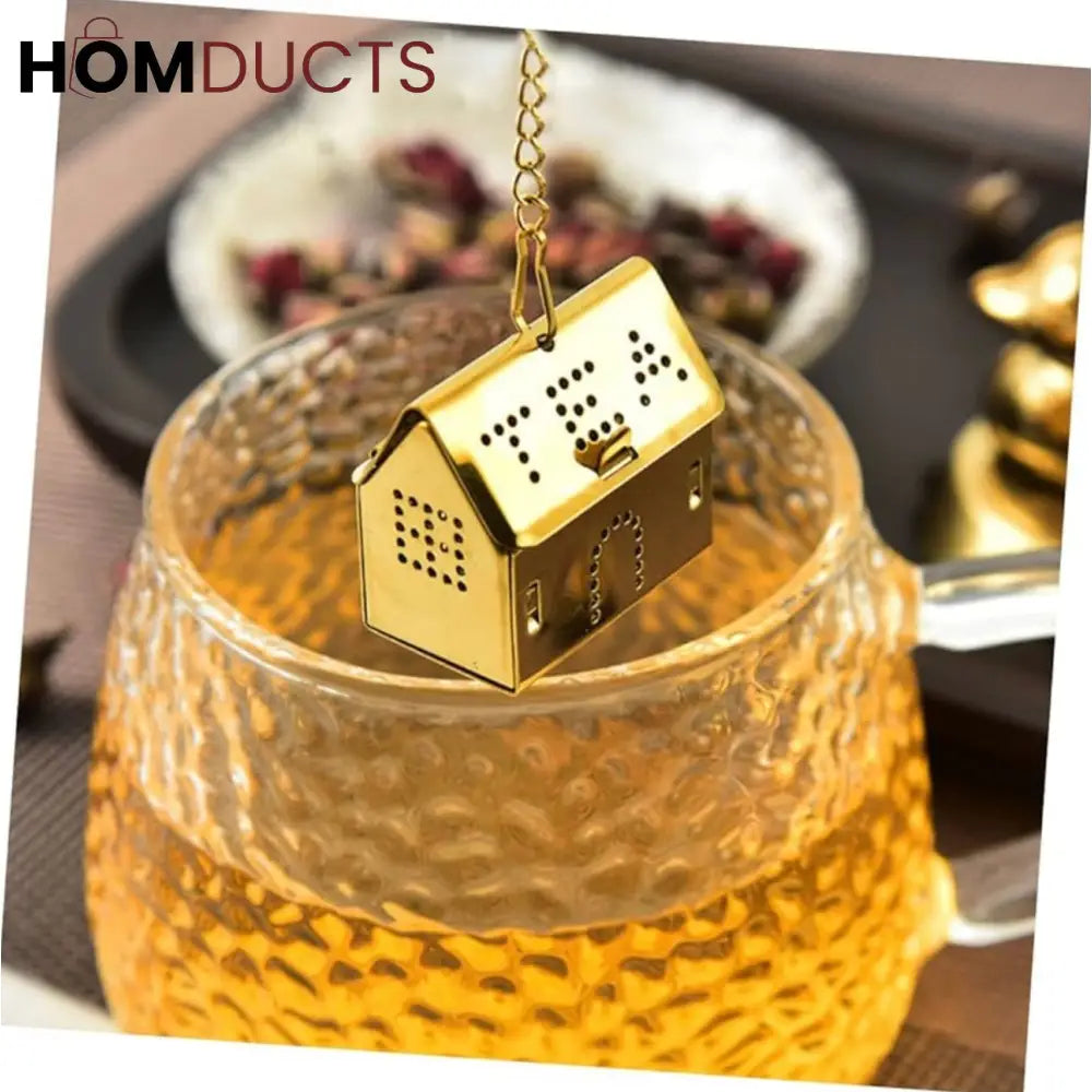 Stainless Steel House Shaped Tea Infuser – Reusable Loose Leaf Tea Strainer