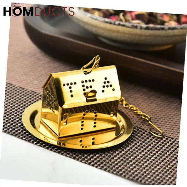 Stainless Steel House Shaped Tea Infuser – Reusable Loose Leaf Tea Strainer
