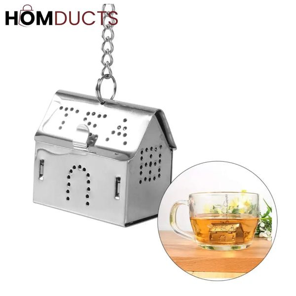 Stainless Steel House Shaped Tea Infuser – Reusable Loose Leaf Tea Strainer