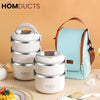 Stainless Steel Lunch Box With Thermal Bag (Premium Quality)