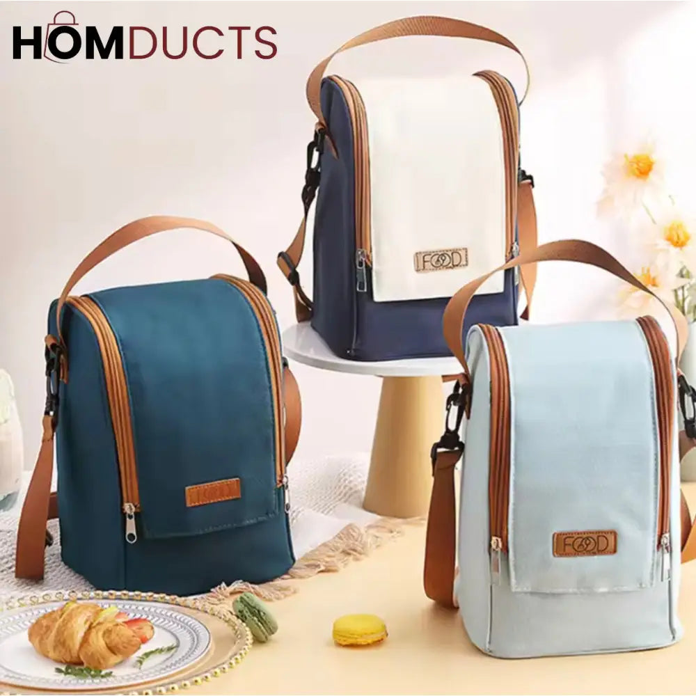 Stainless Steel Lunch Box With Thermal Bag (Premium Quality)