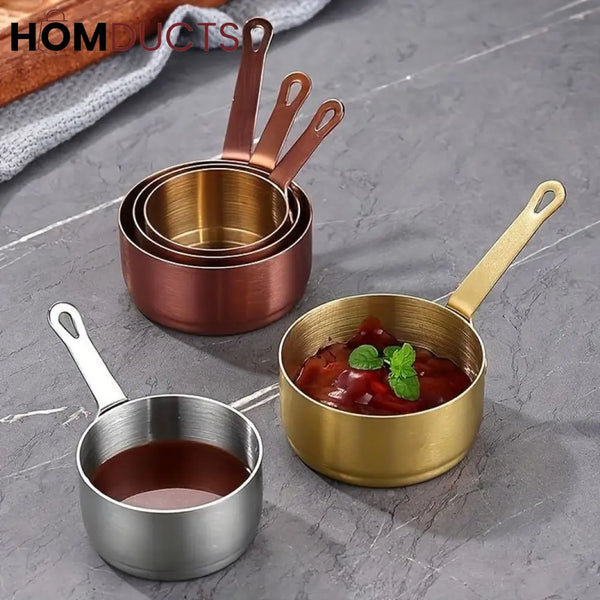 Stainless Steel Mini Sauce Cup With Handle