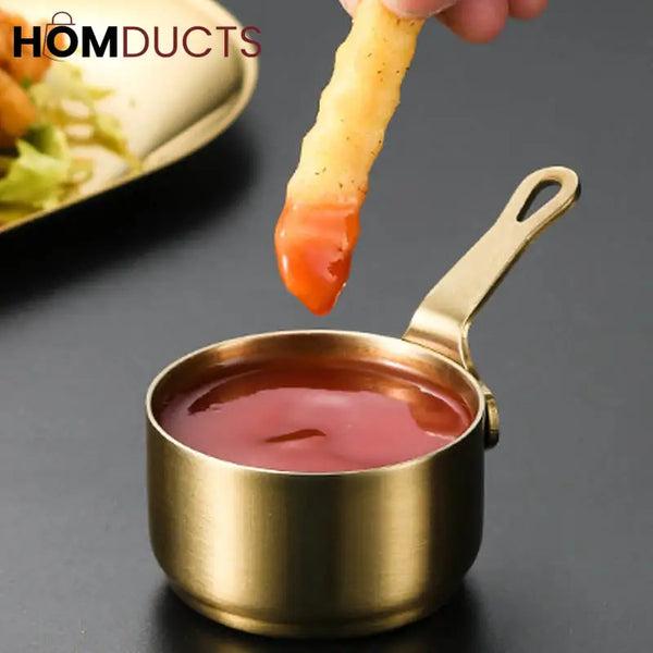 Stainless Steel Mini Sauce Cup With Handle