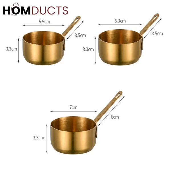 Stainless Steel Mini Sauce Cup With Handle