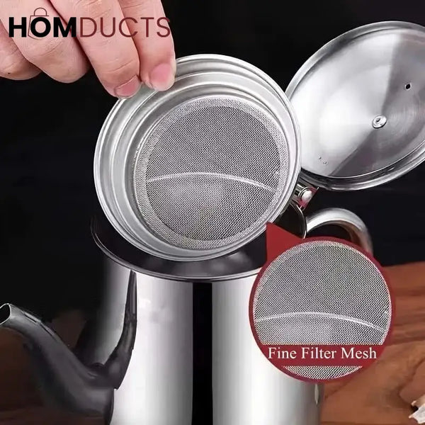 Stainless Steel Oil Filter Kettle