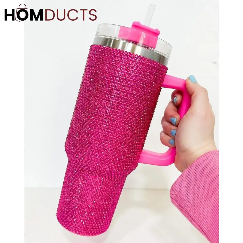 Stainless Steel Rhinestone Tumbler