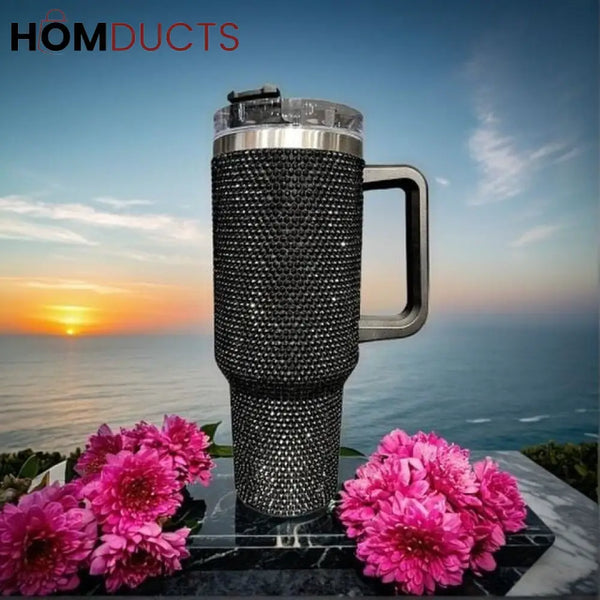 Stainless Steel Rhinestone Tumbler