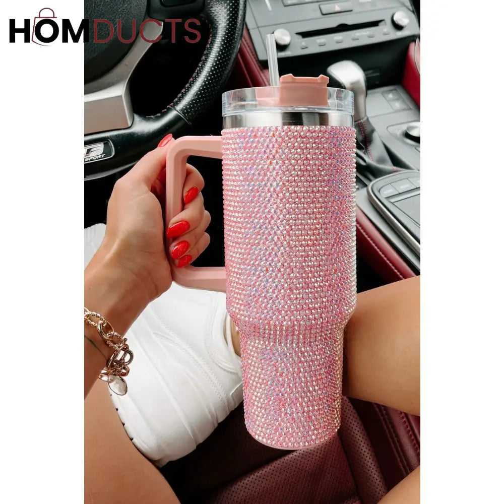 Stainless Steel Rhinestone Tumbler