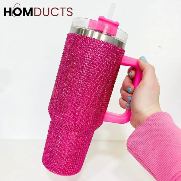 Stainless Steel Rhinestone Tumbler