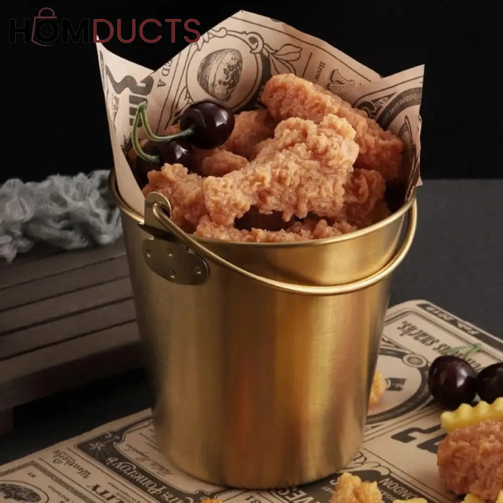 Stainless Steel Snack Bucket