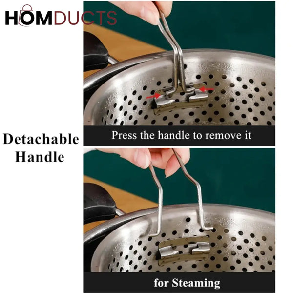 Stainless Steel Steamer And Frying Basket