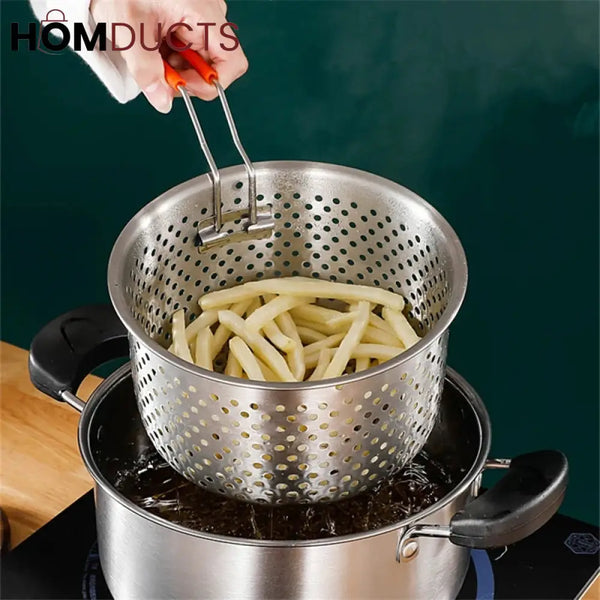 Stainless Steel Steamer And Frying Basket