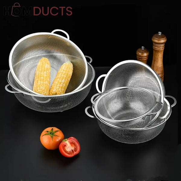 Stainless Steel Strainer Set (4Pcs)