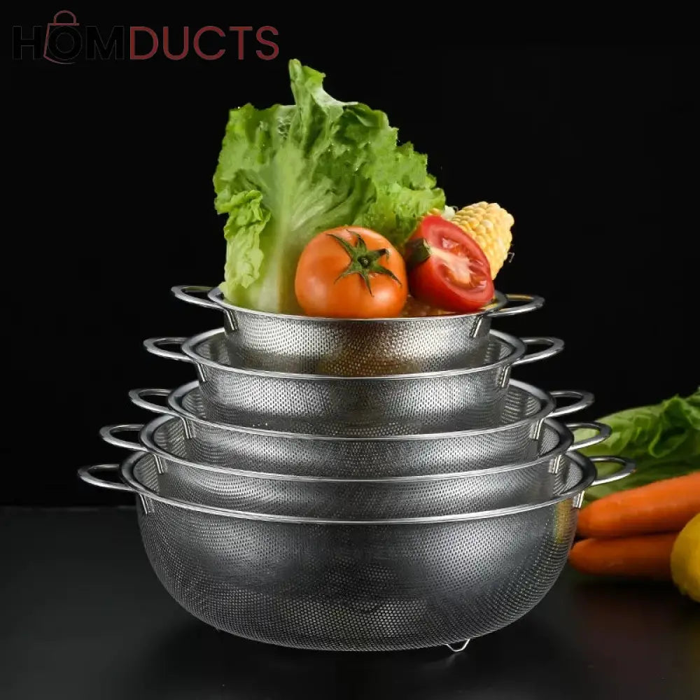 Stainless Steel Strainer Set (4Pcs)