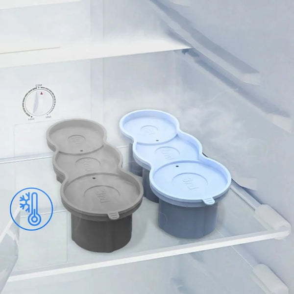 Stanley Ice Cube Tray with Stainless Steel Tong – Easy-Release Silicone Mold for Large Ice Cubes