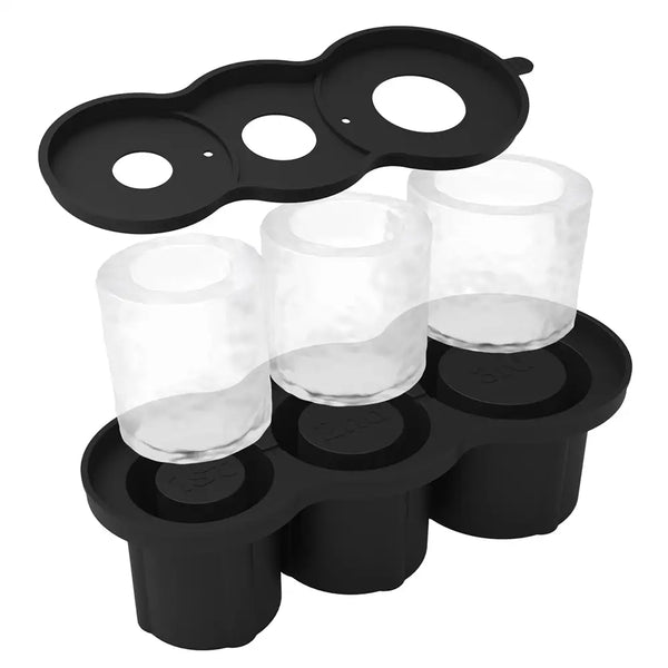 Stanley Ice Cube Tray with Stainless Steel Tong – Easy-Release Silicone Mold for Large Ice Cubes