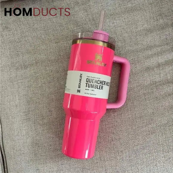 Stanley Quencher H2.0 FlowState Tumbler | 40oz Pink Parade | Limited Edition