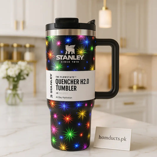 Stanley Quencher H2.0 Tumbler – 40oz Firework Edition | Premium Insulated Travel Mug