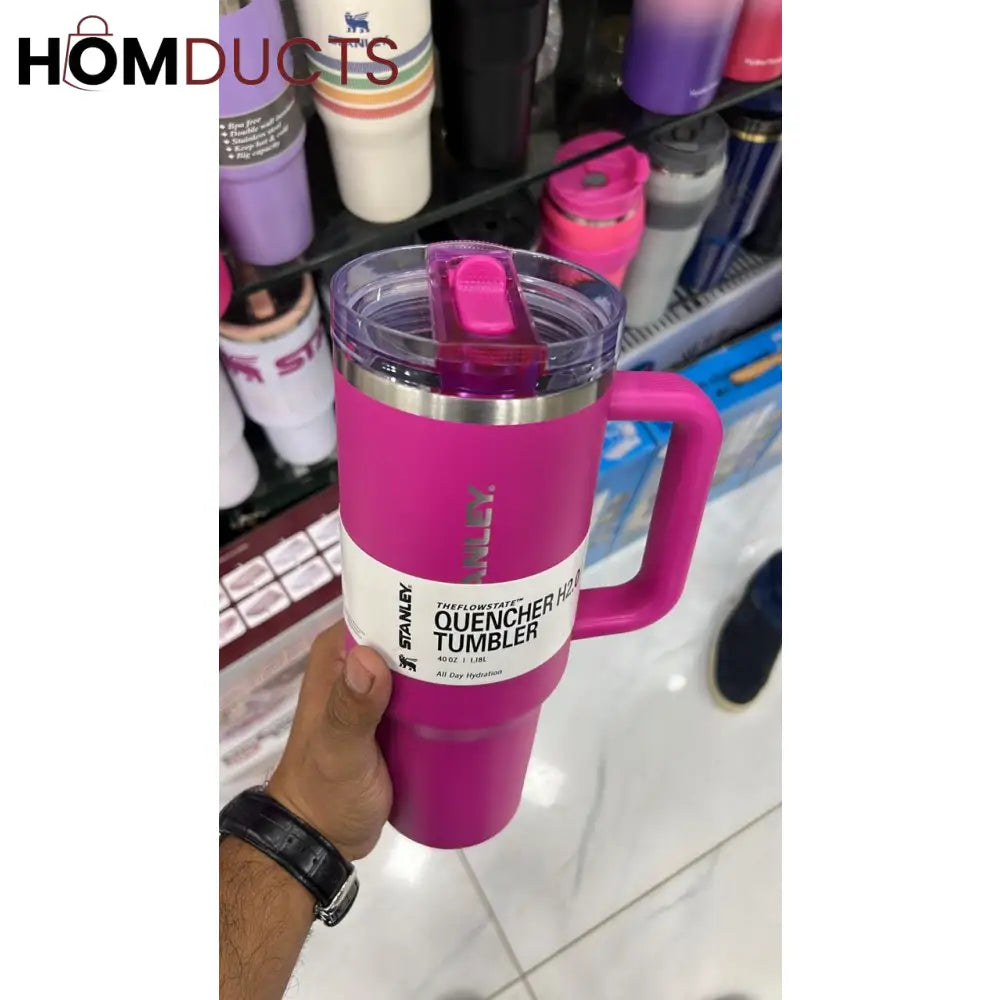 Stanley Quencher ProTour 1.18L: Leakproof Flip Straw Tumbler for All-Day Hydration fuchsia