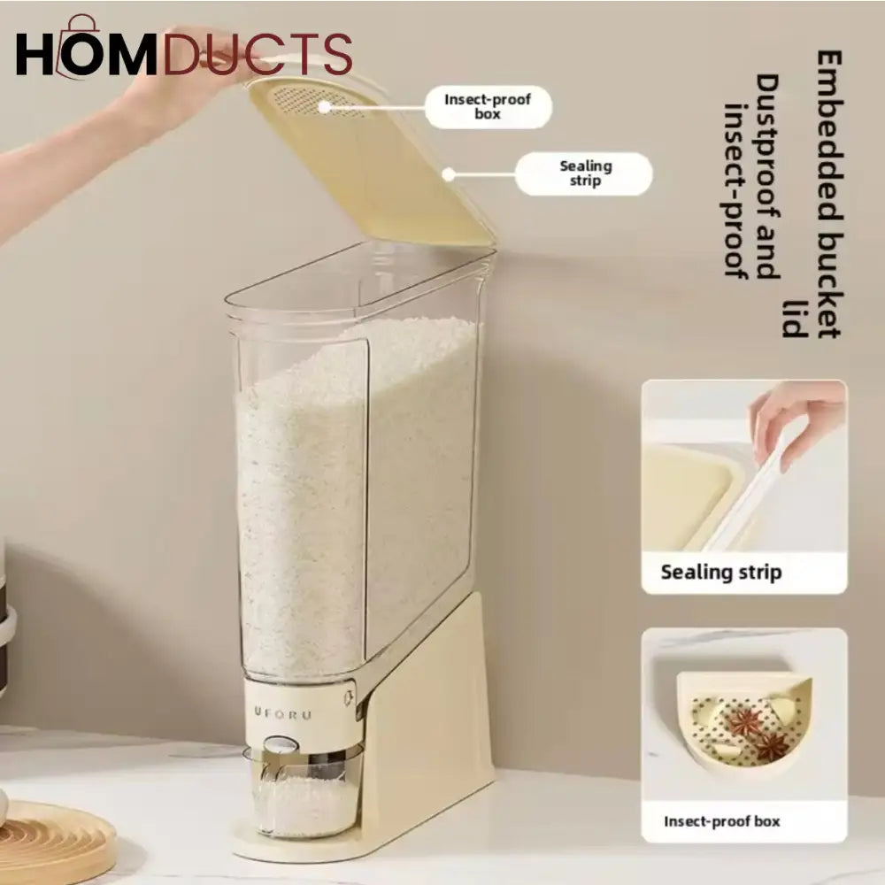 Stay Fresh & Organized: Premium Cereal Dispenser - 5.5 Kg Capacity Food Dispensers