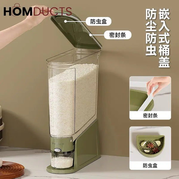 Stay Fresh & Organized: Premium Cereal Dispenser - 5.5 Kg Capacity